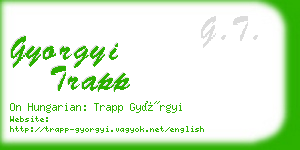 gyorgyi trapp business card